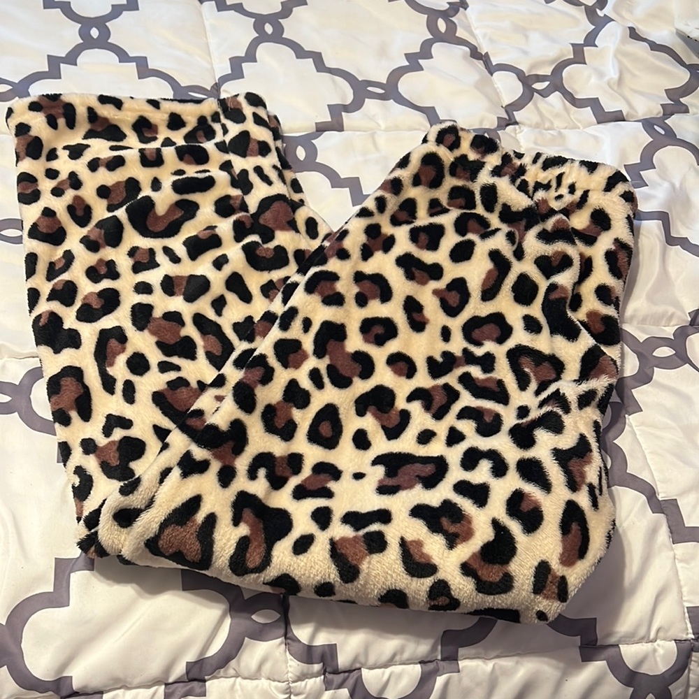 Cheetah print pj pants